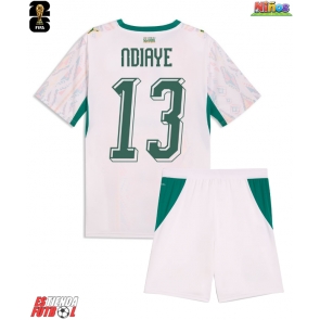 Senegal Iliman Ndiaye #13 Primera Equipación Niños Mundial 2026 Manga Corta (+ Pantalones cortos)
